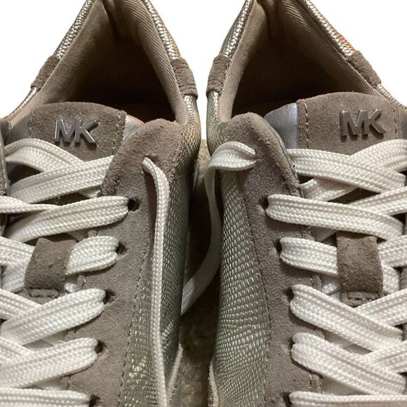 Michael Kors Stanton Trainer Metallic Lace Up Sneaker - Picture 16 of 16